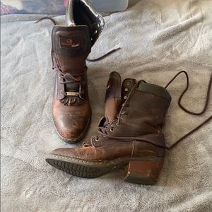 Double H vintage style lace up boots